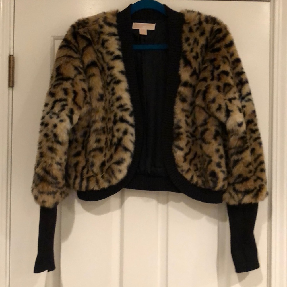 Michael Kors leopard fur coat